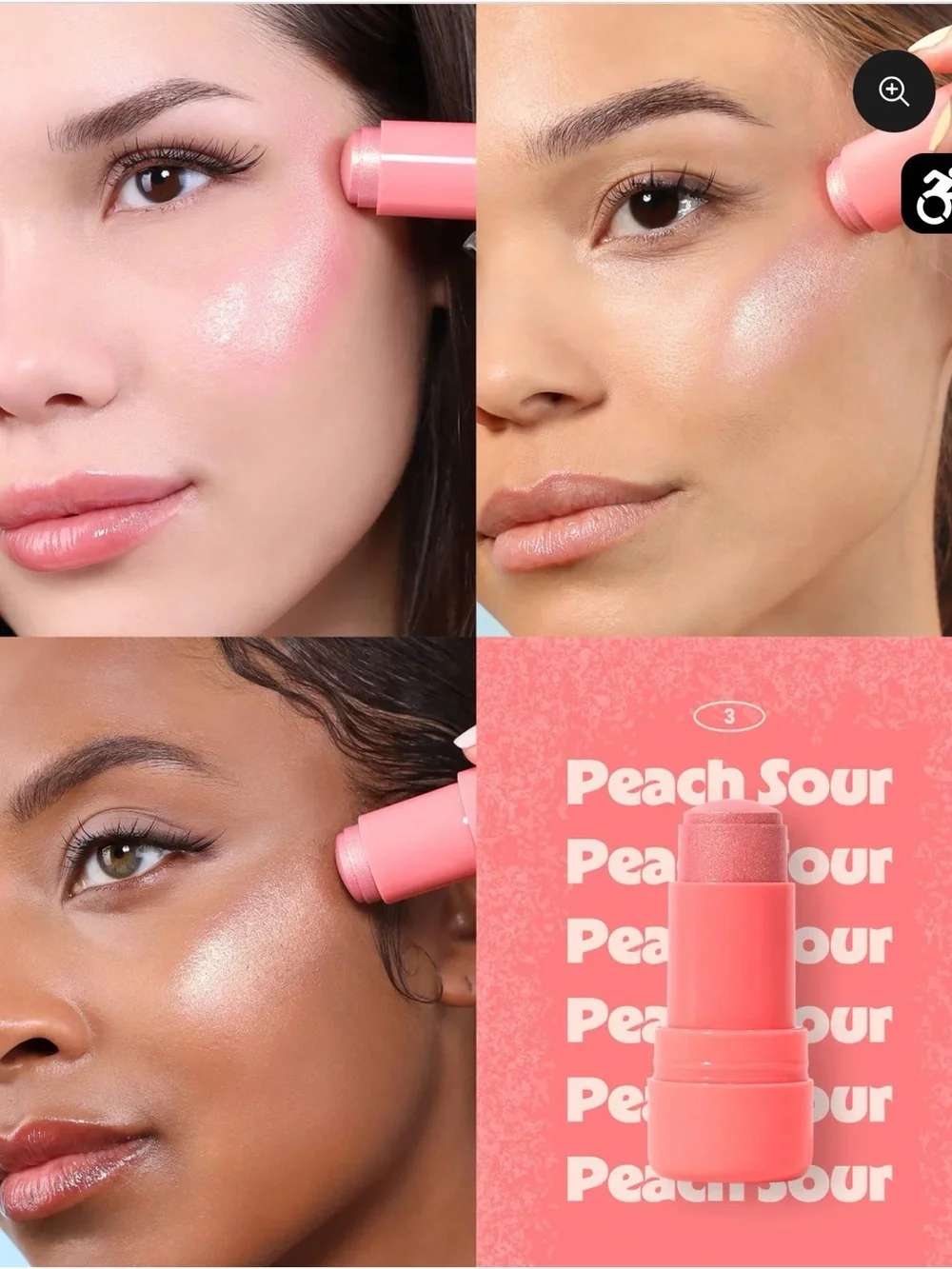 Moira PEACH SOUR face and body highlighter jelly Stick